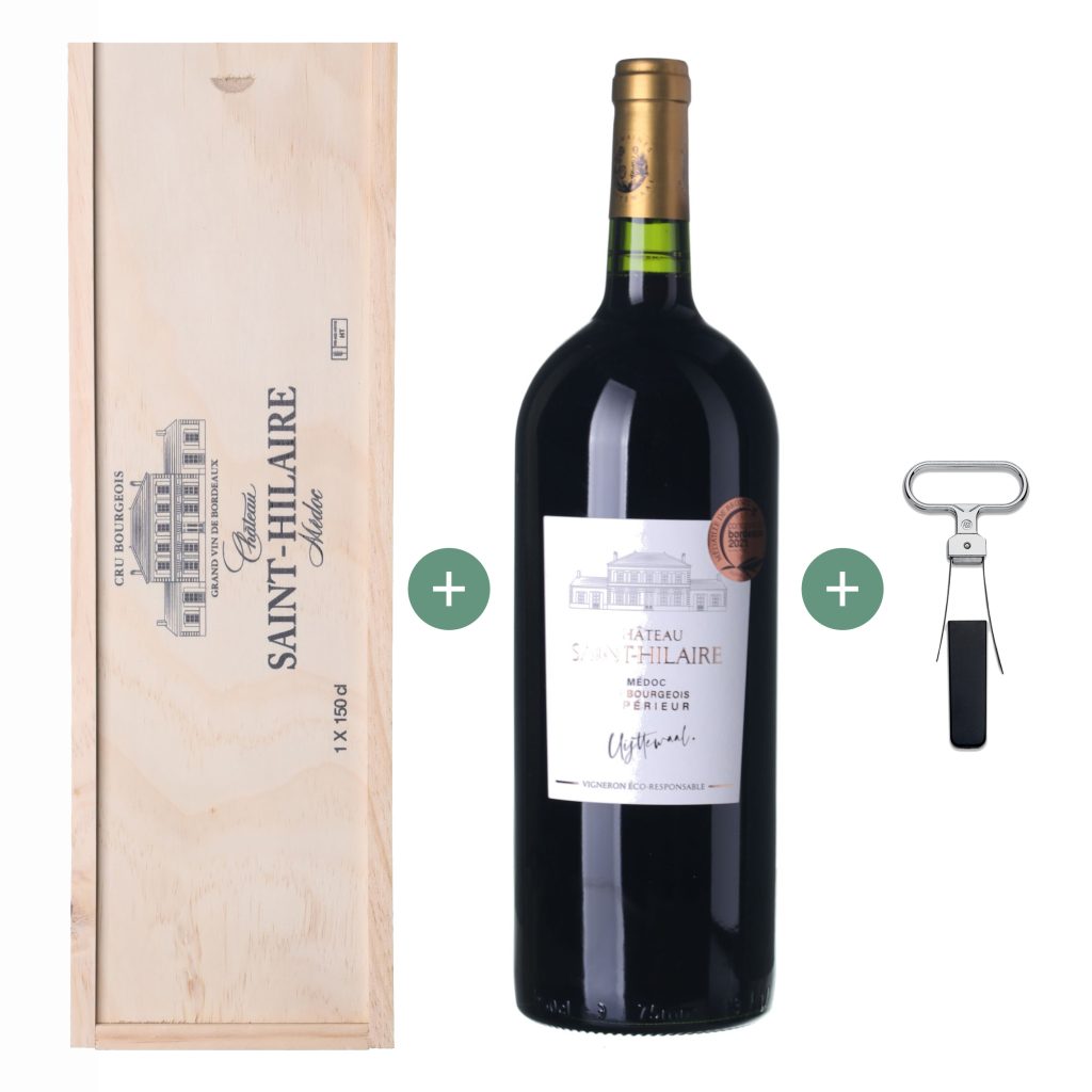 2018 Médoc Château Saint-Hilaire Magnum volume 1,5 l (+gift box & wine opener)